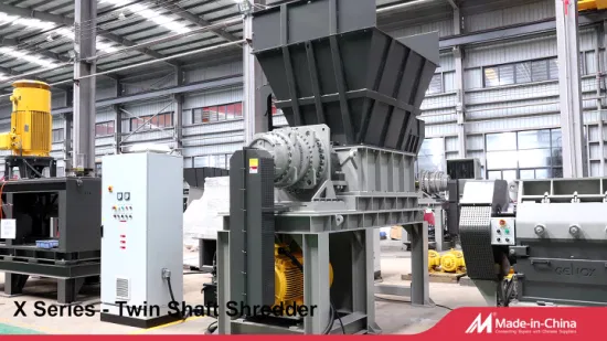 Two Shaft Shredder Wood Plastic Paper Shredder for M800 Crusher